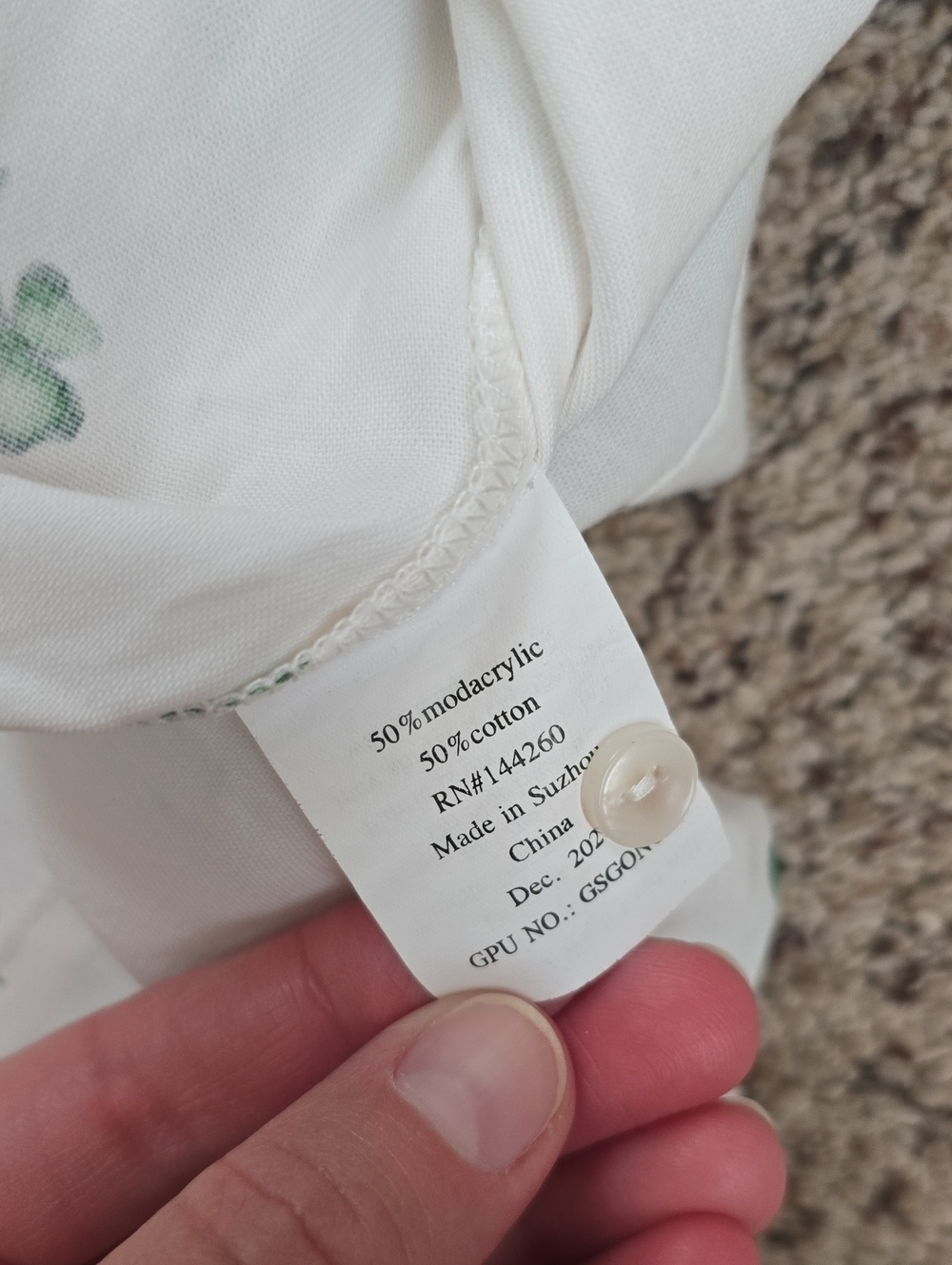 NEW -Petite Plume sz 10 Delphine Shamrocks Nightgown - Picture 8 of 13